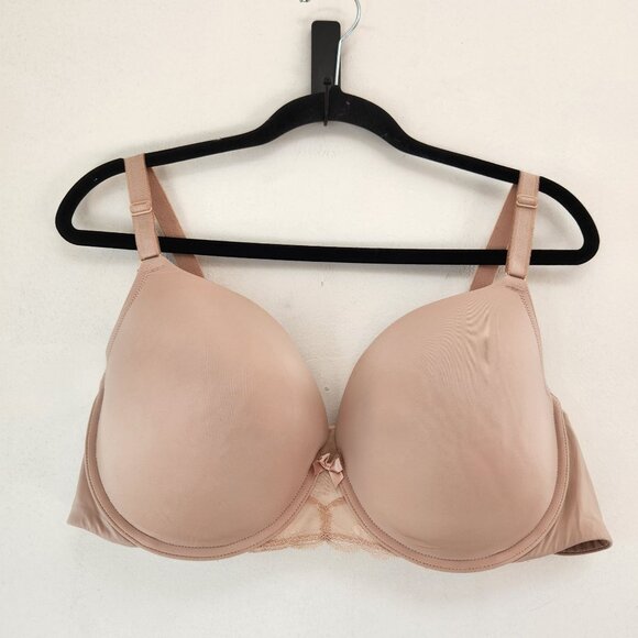 Torrid Curves Perfect T-Shirt Push Up Bra Beige Comfort Padded Adjustable 44C - Picture 1 of 7